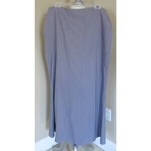 VINTAGE 1980/90 *NWT* YMLA Maxi Skirt Size 38 Waist Women Gray Preppy Secretary